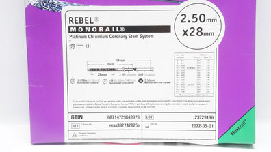 Boston Scientific H7493927428250 Rebel Coronary Stnt System 2.50mm x 28mm (x)